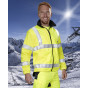 Veste JAUNE  haute visibilité d'hiver imperméable 4en1  