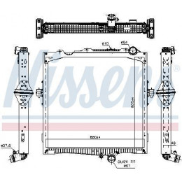 RADIATEUR NISSENS RENAULT 7422062510 7485013540 7485013643