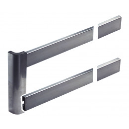 Profilé longitudinal anti-encastrement latérale 100x30x2500 Aluminium