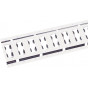 Rail d'arrimage universel Lg 3m zingue blanc
