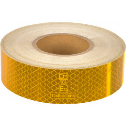 BANDE REFLECHISSANTE FLEXIBLE ECE-104 51mm X 50m JAUNE