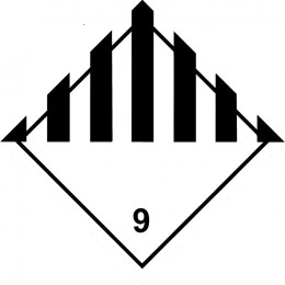 SYMBOLE DE DANGER 300X300 ALU N°9