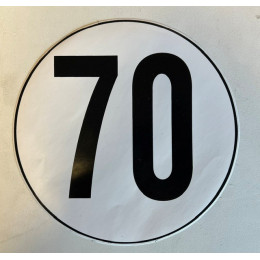 LIMITATION VITESSE 70KMH