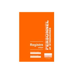 Carnet REGISTRE DU PERSONNEL 24 X 32   52 PAGES
